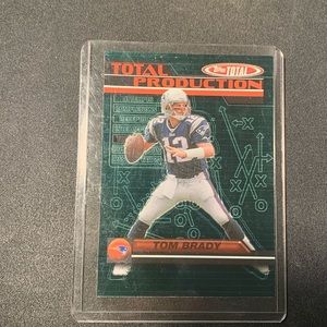 Tom Brady, 2003 tops, total production limited edition card.